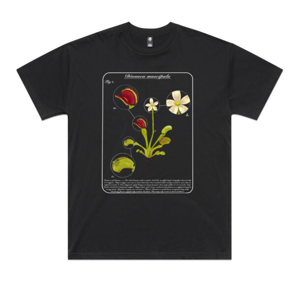 Dionaea muscipula with text - AS Colour Mens Classic Oversized Tee Thumbnail